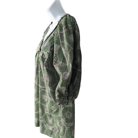 Miss Sixty Collection Green Puff Sleeve V Neck  Blouse XS - Picture 7 of 10